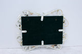 Italian Tole Mirror with Pale Pink Roses, 19" x 24"