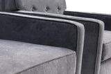 Pair of Chairs by Baker Furniture w Stainless Bases