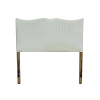 Hollywood Glam Vintage Scalloped Twin Headboard