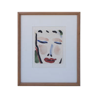 Gestural Watercolor of a Female Face
