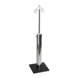 Minimalist Walter Von Nessen Lighting Slate and Chrome Table Lamp