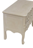 French Provincial White 2 Drawer Nightstand or Chest Dresser by Baker Furniture
