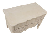 French Provincial White 2 Drawer Nightstand or Chest Dresser by Baker Furniture