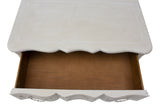 French Provincial White 2 Drawer Nightstand or Chest Dresser by Baker Furniture