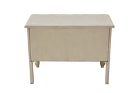 French Provincial White 2 Drawer Nightstand or Chest Dresser by Baker Furniture