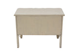 French Provincial White 2 Drawer Nightstand or Chest Dresser by Baker Furniture