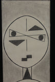 Cubist Style Graphite Drawing by Ruby Marsh c1971