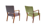 Pair of Walnut Armchairs by Stow & Davis