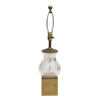 Brass and Glass Table Lamp by Chapman Lighting