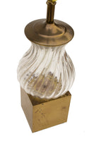 Brass and Glass Table Lamp by Chapman Lighting