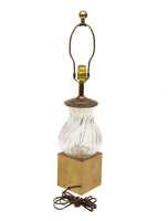 Brass and Glass Table Lamp by Chapman Lighting