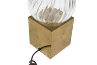 Brass and Glass Table Lamp by Chapman Lighting