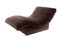 Velvet Channelback Chaise Lounge after Steve Chase
