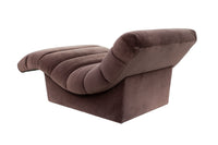 Velvet Channelback Chaise Lounge after Steve Chase