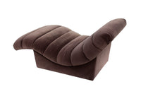 Velvet Channelback Chaise Lounge after Steve Chase