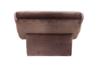 Velvet Channelback Chaise Lounge after Steve Chase