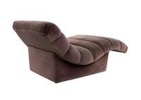 Velvet Channelback Chaise Lounge after Steve Chase
