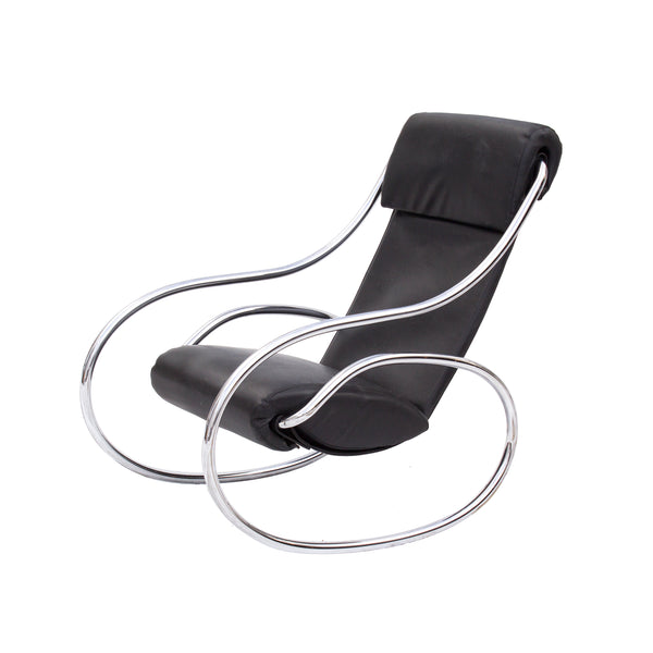 Chrome Midcentury Modern Rocking Chair