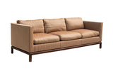 82" Sofa with Walnut Base and Down Filled Cushions