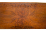 Pair of Art Deco Twin Headboards in Exotic Flame Walnut