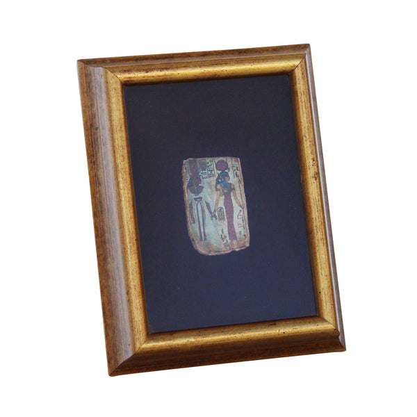 Egyptian Hieroglyphic Fragment, Mounted and Framed