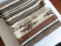 Vintage Handwoven Wool Throw or Wall Hanging