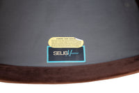 Velvety Brown Barrel Chair by Selig