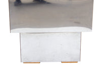 Pair of Mirrored Stepped End Tables, Ziggurat Style