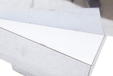 Pair of Mirrored Stepped End Tables, Ziggurat Style