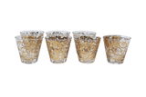 Gold Paisley Floral Tumblers - Set of 7