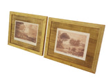 Gilt-Framed Sepia Mezzotints by Claude Lorraine, pair