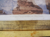 Gilt-Framed Sepia Mezzotints by Claude Lorraine, pair