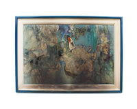 Painting 'Underwater Forms' by Listed Artist Alice Wright Uhlmann, 35 x 25