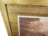 Gilt-Framed Sepia Mezzotints by Claude Lorraine, pair