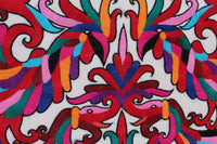 Vibrant Embroidery Panel Framed in Oak #1