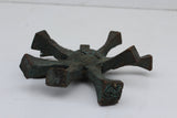 Vintage Bronze Brutalist Star Starburst Object Welded Heavy CA, Style of Harry Bertoia