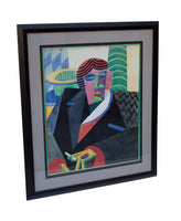 Framed Cubist / Futurist Print by Fortunato Depero , 38 x 33