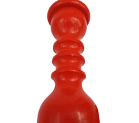 Turned Danish Scandinavian Peppermill signed BR Denmark Orange Lacquer