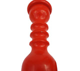 Turned Danish Scandinavian Peppermill signed BR Denmark Orange Lacquer