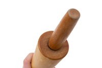 Vintage Solid Maple Rolling Pin with Ball Bearings 16.5" Length