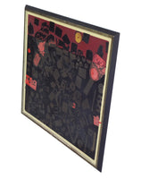 Vintage Marjory Koster Mixed Media ''Life Is Hard'' Artist's Proof 30 x 28 inch Printmaking Art 1969 Abstract