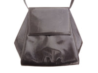 KURT GEIGER Origami Style Grey Leather Crossbody Handbag Made in Italy