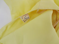 Long Vintage Yellow Bridesmaid Dress with Bell Sleeves Sz 11 Fits like 6 or 8 Belle Beauty Costume