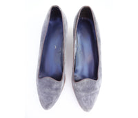 Vintage Magic Sole Grey Suede Loafer Wedge Sz 10 Fits 9.5