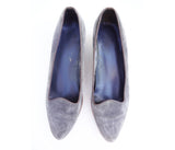 Vintage Magic Sole Grey Suede Loafer Wedge Sz 10 Fits 9.5