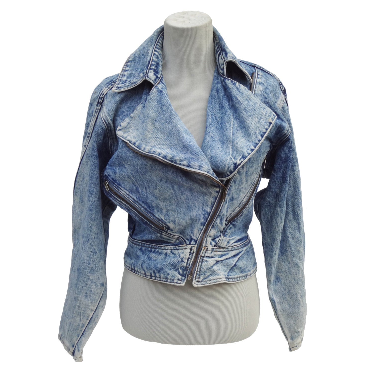 Vintage Prezzia Jeanswear Acid Washed Jean Jacket Classic