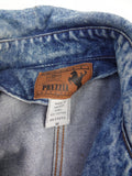 Vintage Prezzia Jeanswear Acid Washed Jean Jacket Classic Womens Sz M (fits XS / S)