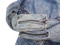 Vintage Prezzia Jeanswear Acid Washed Jean Jacket Classic Womens Sz M (fits XS / S)