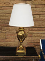 Brass Ram's Head Lamp