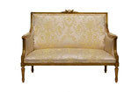 Gilt Carved Louis XVI Settee